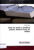 how to write a medical article : advice from an editor